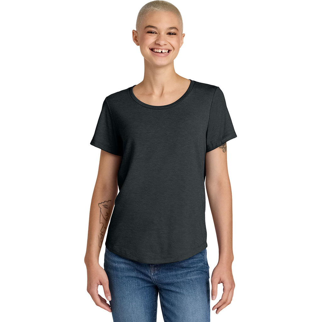 Allmade Women's Space Black Relaxed Tri-Blend Scoop Neck Tee