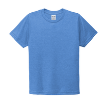 Allmade Youth Azure Blue Tri-Blend Tee