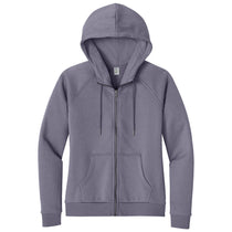 Allmade Women's Cosmic Purple Organic CVC Fleece Full-Zip Hoodie