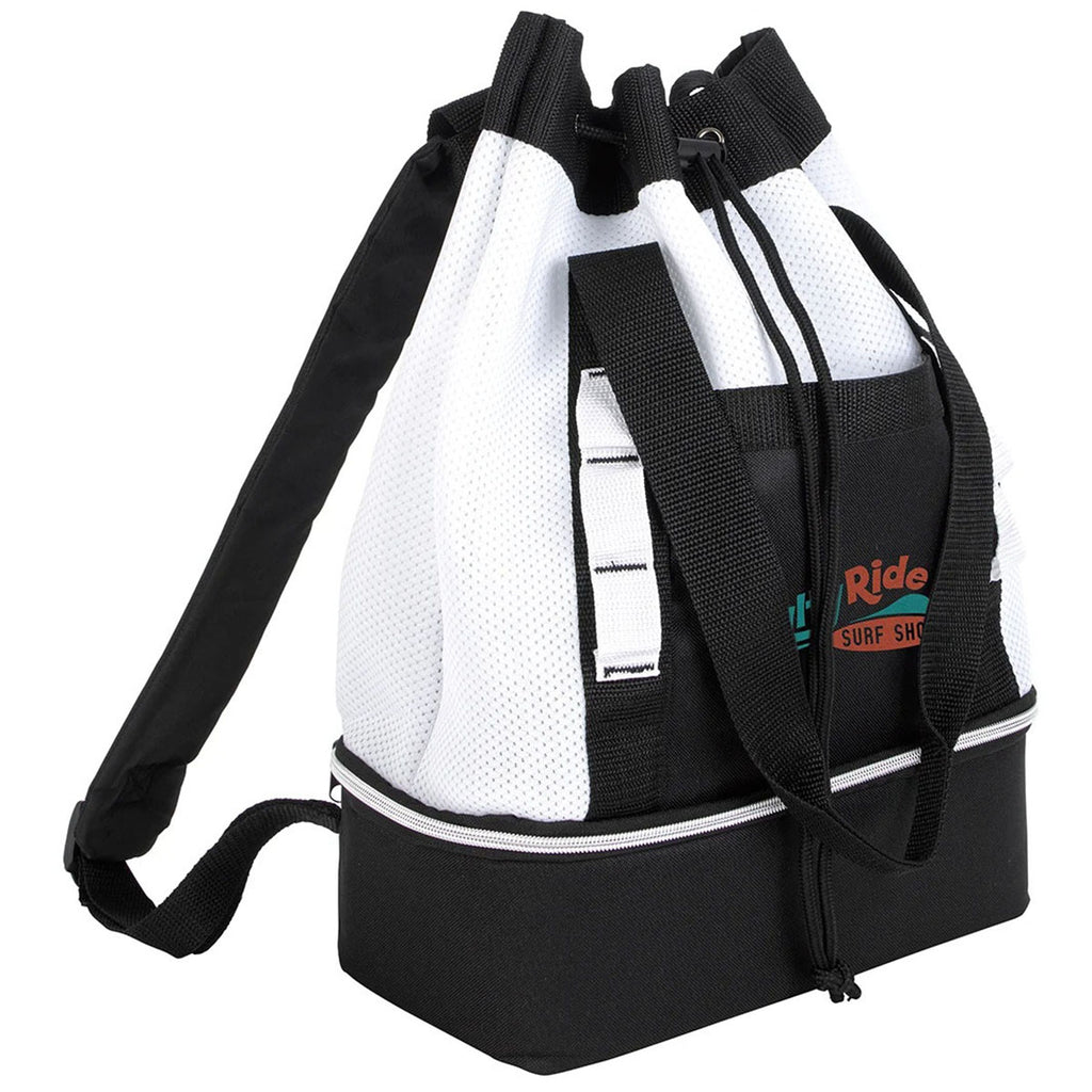 Atchison White Brightwater Dual-Compartment Tote-Pack Cooler