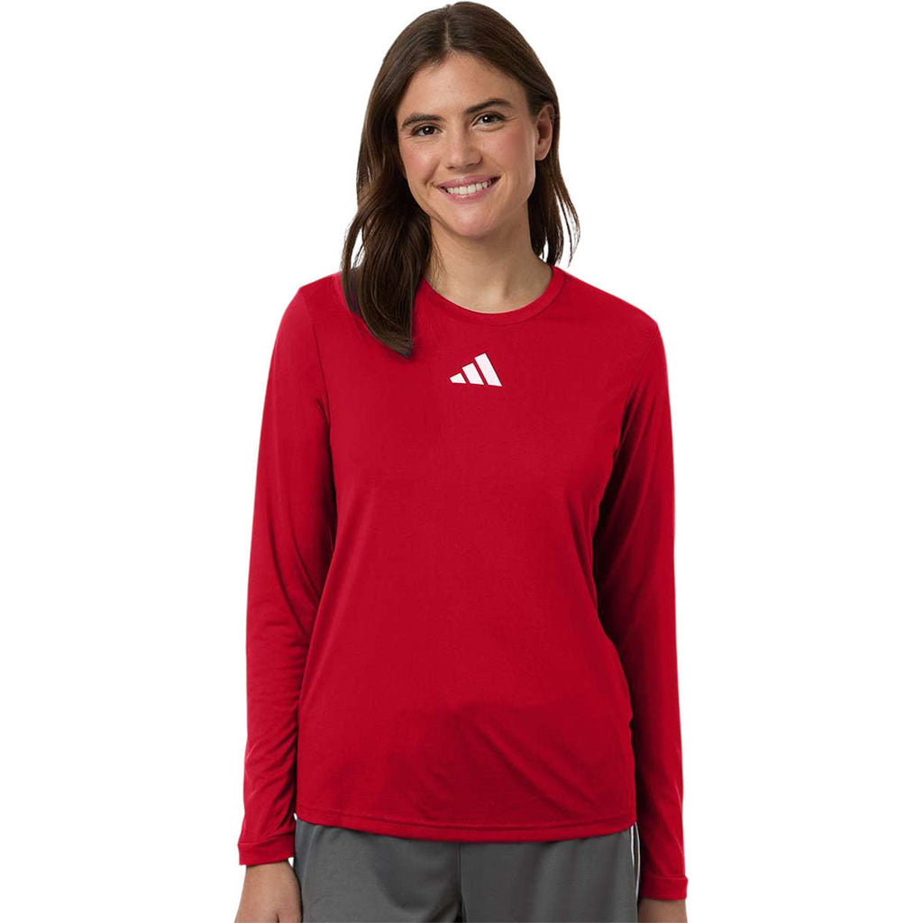 Adidas Women's Team Power Red/White Pregame Long Sleeve T-Shirt