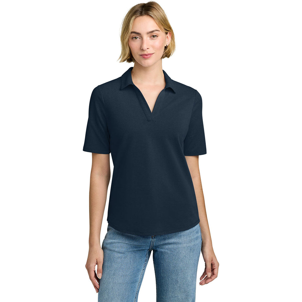 Brooks Brothers Women's Navy Blazer Pinpoint Pique Polo