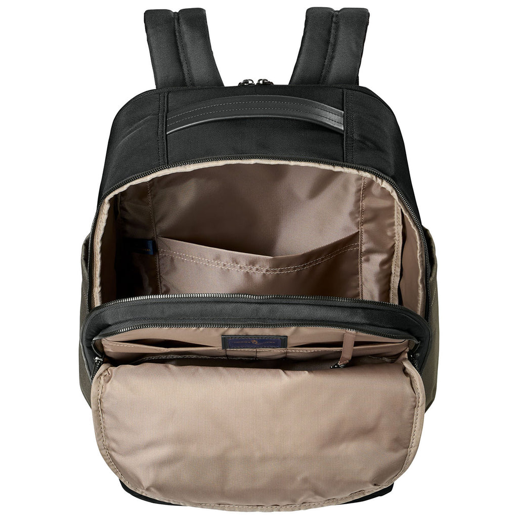 Brooks Brothers Deep Black Oxford Backpack