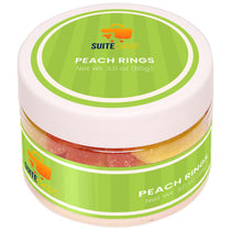 SugarSpot Clear Peach Rings: Small Jar