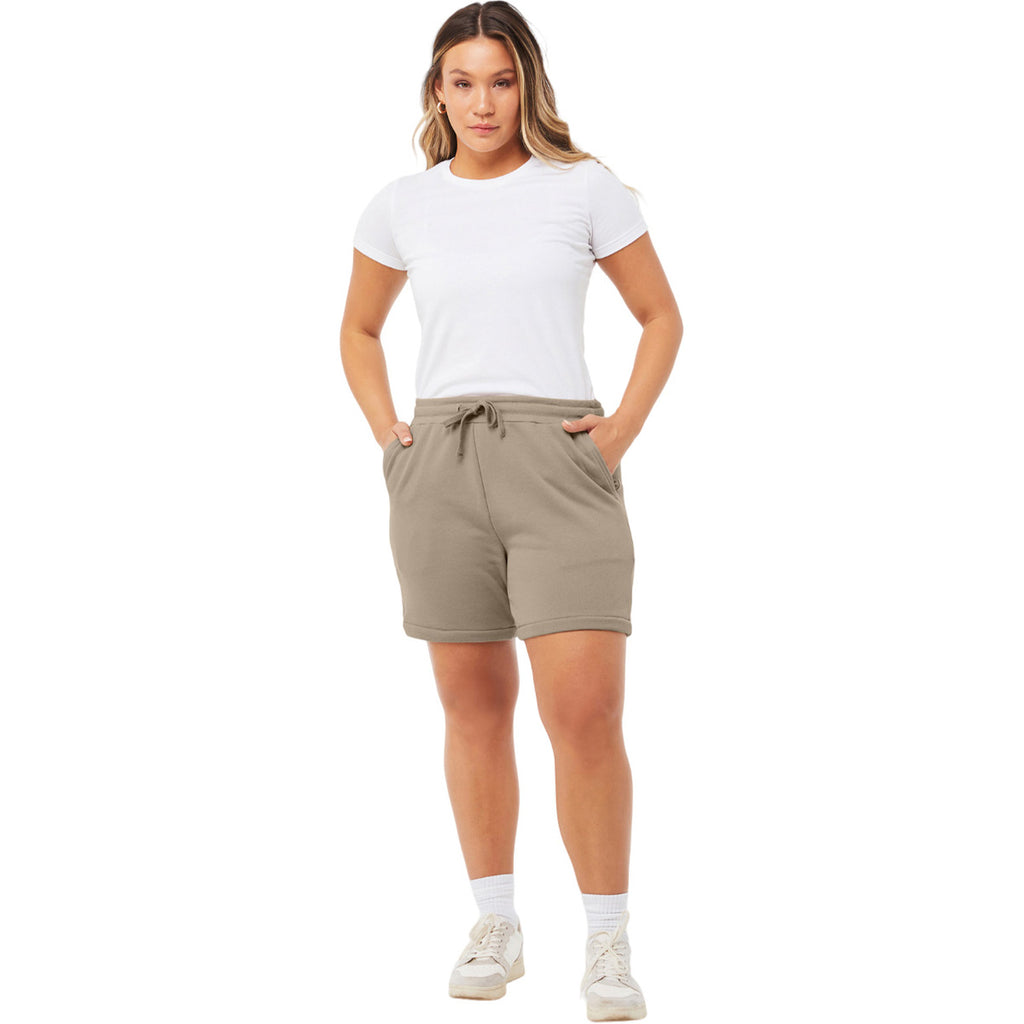 Bella + Canvas Unisex Tan Sponge Fleece Sweatshort