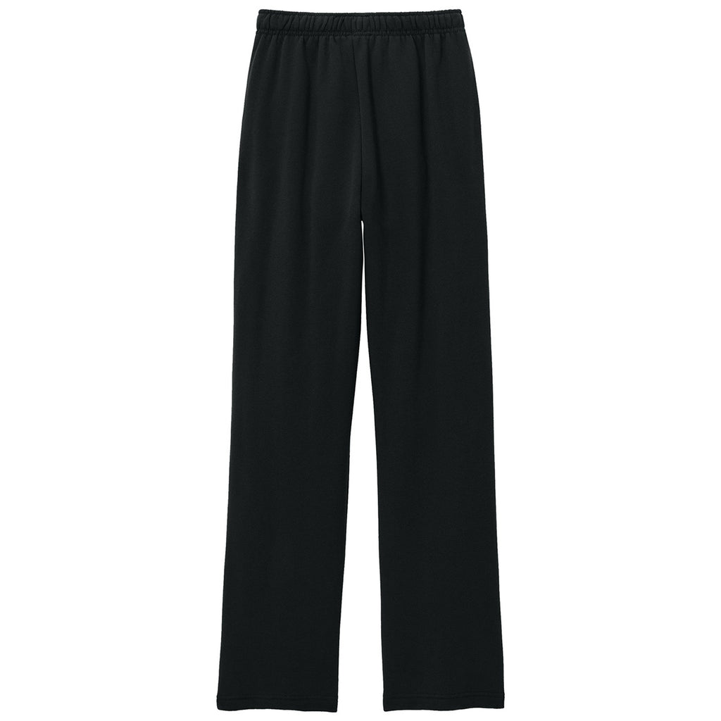 Bella + Canvas Unisex Black Sponge Fleece Straight Leg Sweatpant