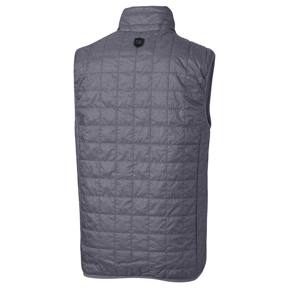 Cutter & Buck Men's Anthracite Melange Tall Rainier Vest