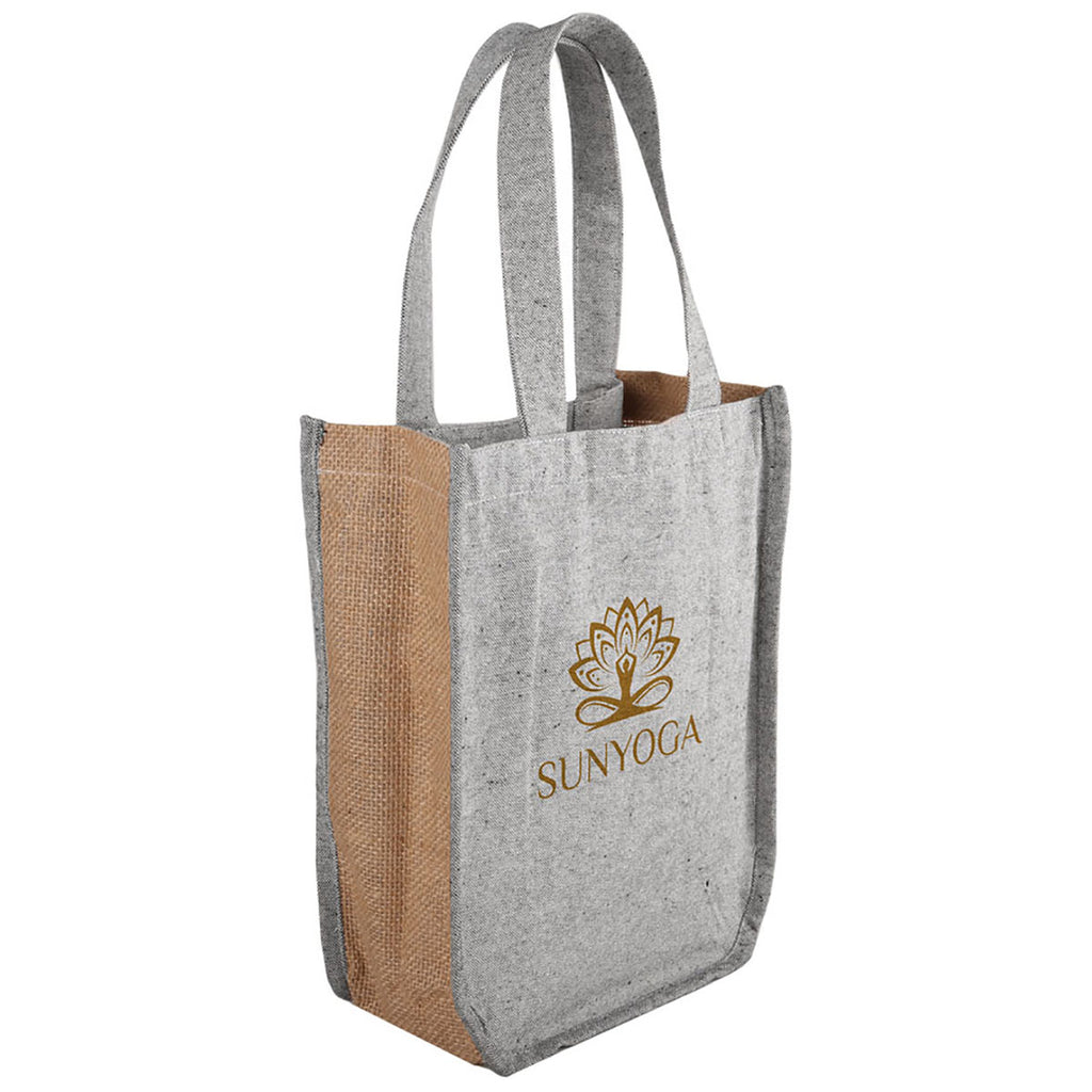 Beacon Heathered Grey-Brown Quetico 10oz Cotton & Jute Fashion Tote