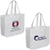 Beacon White Extra Large Laminated Shopping Tote Bag