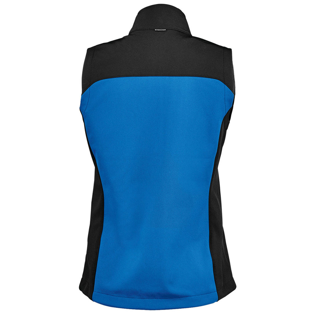 Stormtech Women's Azure Blue/Black Cascades Softshell Vest