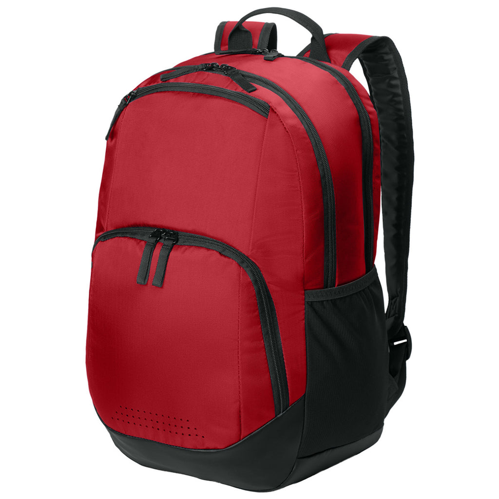 Sport-Tek Deep Red Rec Backpack