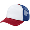 Port Authority White/Rich Red/True Royal Foam Truck'N Cap