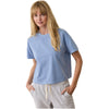 Marine Layer Women's Coastal Blue Luxe Sueded Tee