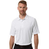 Core 365 Men's White Tall Resolve CVC Performance Pique Polo