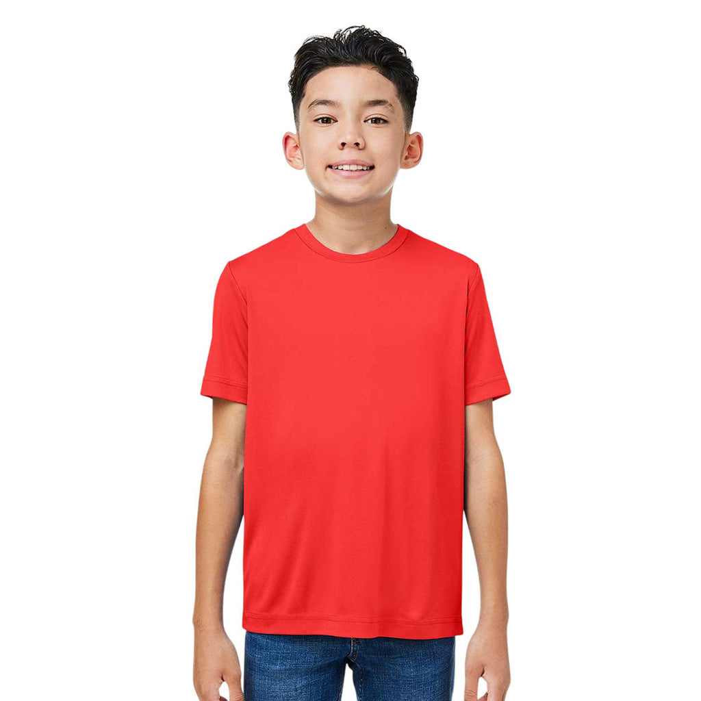 Core 365 Youth Marina Red Capital Performance T-Shirt