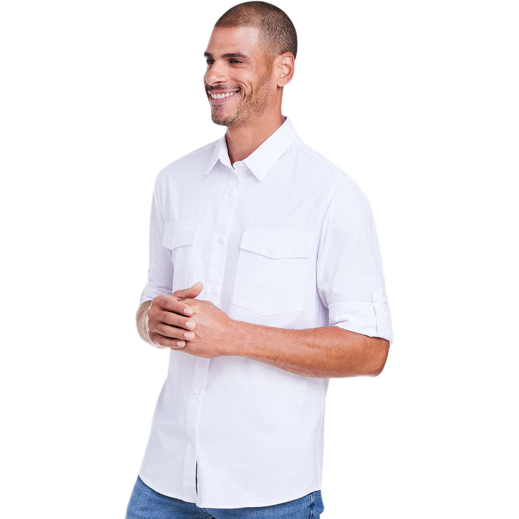 Core 365 Men's White Ultra UVP Marina Shirt