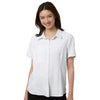 Core 365 Women's White UltraUVP Shoreline Short Sleeve Staff Shirt