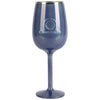 Snowfox Blue 12 oz. Insulated Stemmed Wine Glass