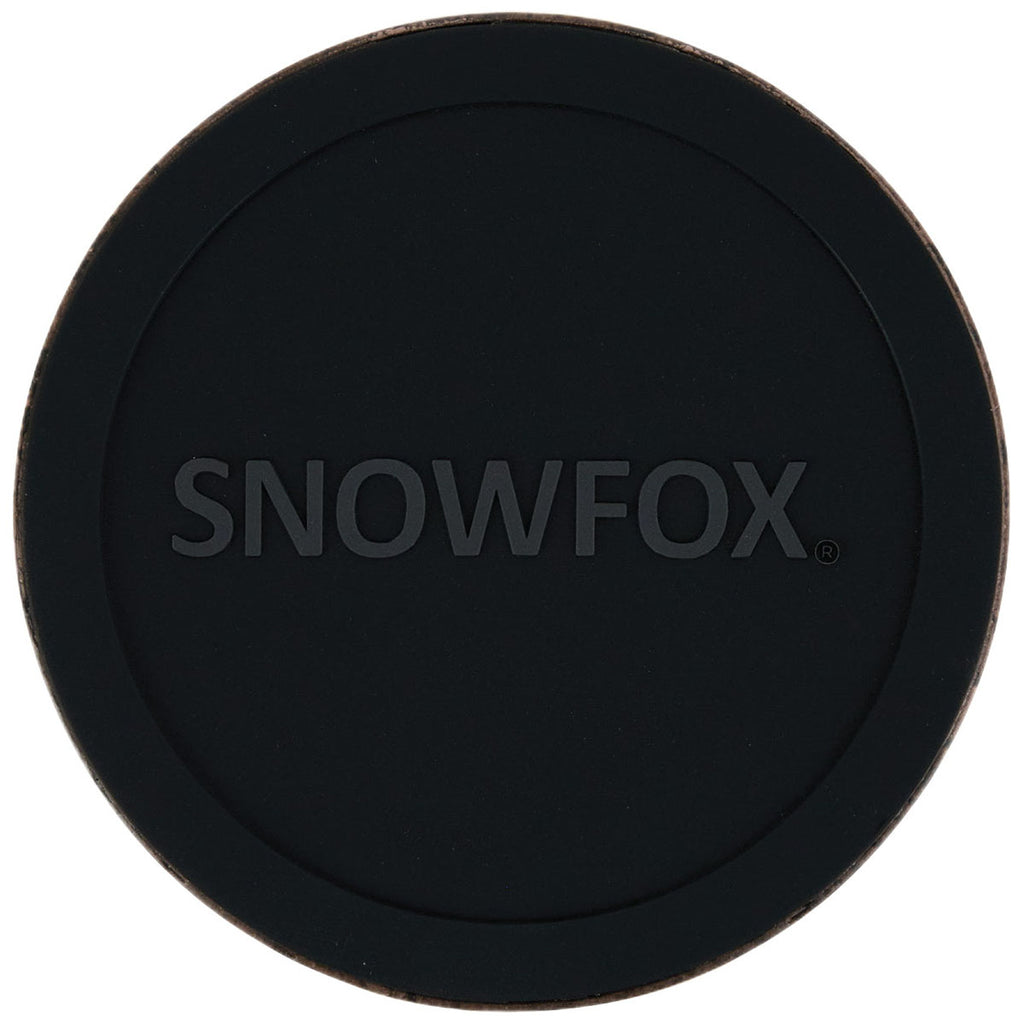 Snowfox Black 8 oz. Double Wall Steel Stemmed Martini Glass