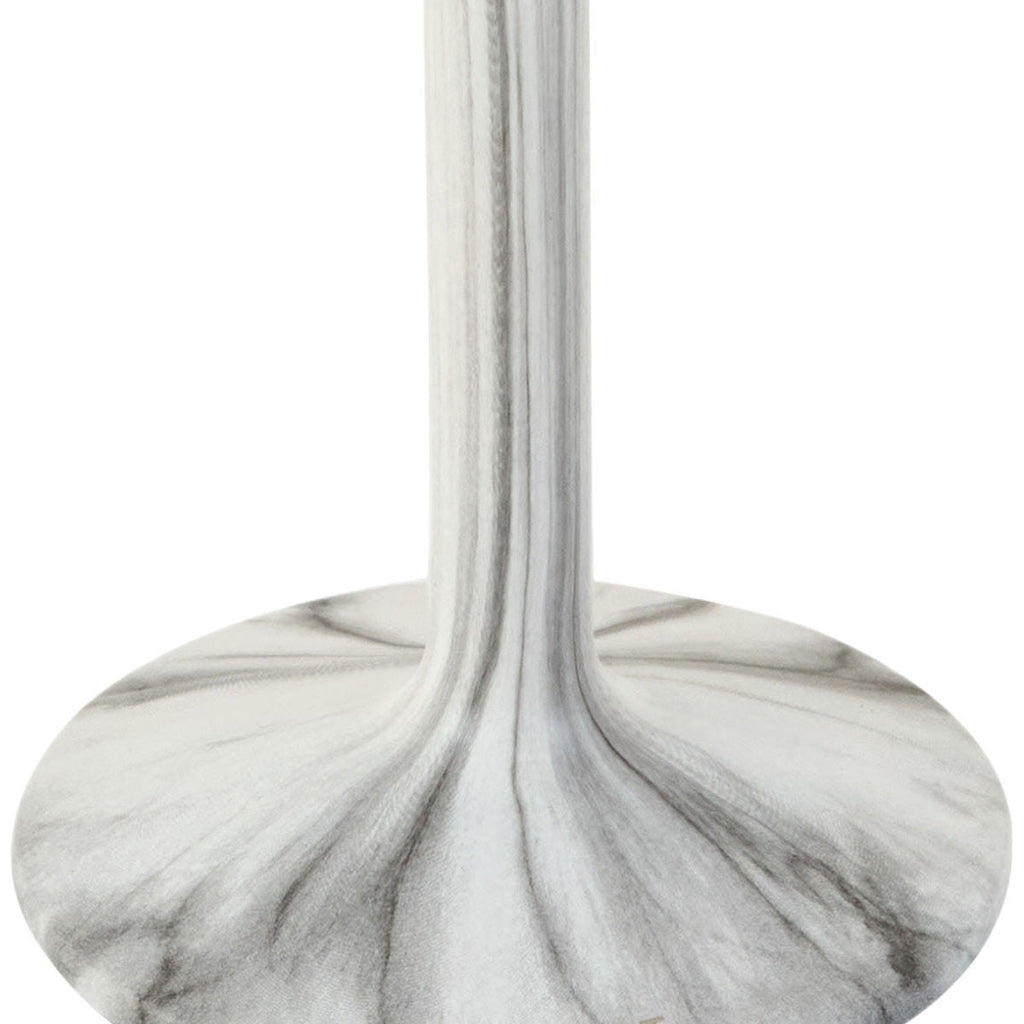 Snowfox White 8 oz. Double Wall Steel Stemmed Martini Glass