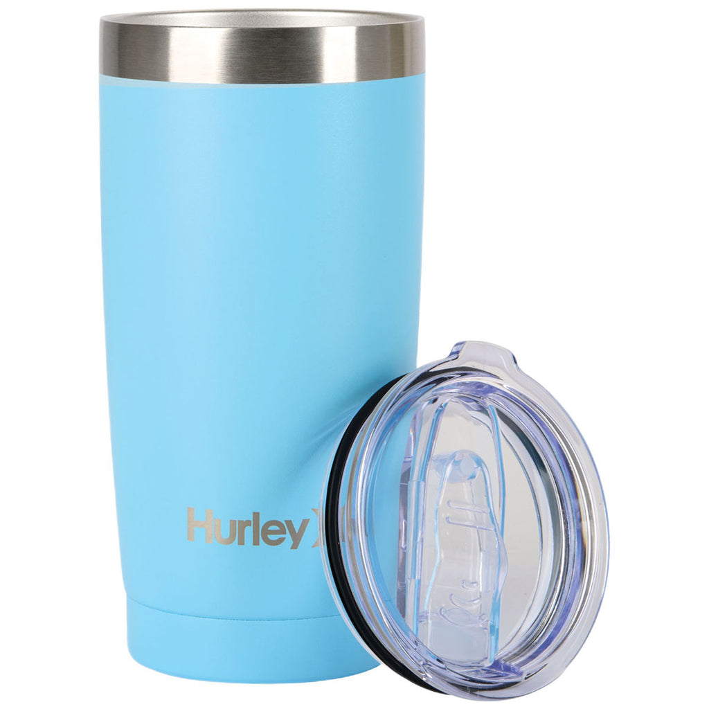 Hurley Light Blue 20 oz. Double Wall Stainless Steel Travel Tumbler