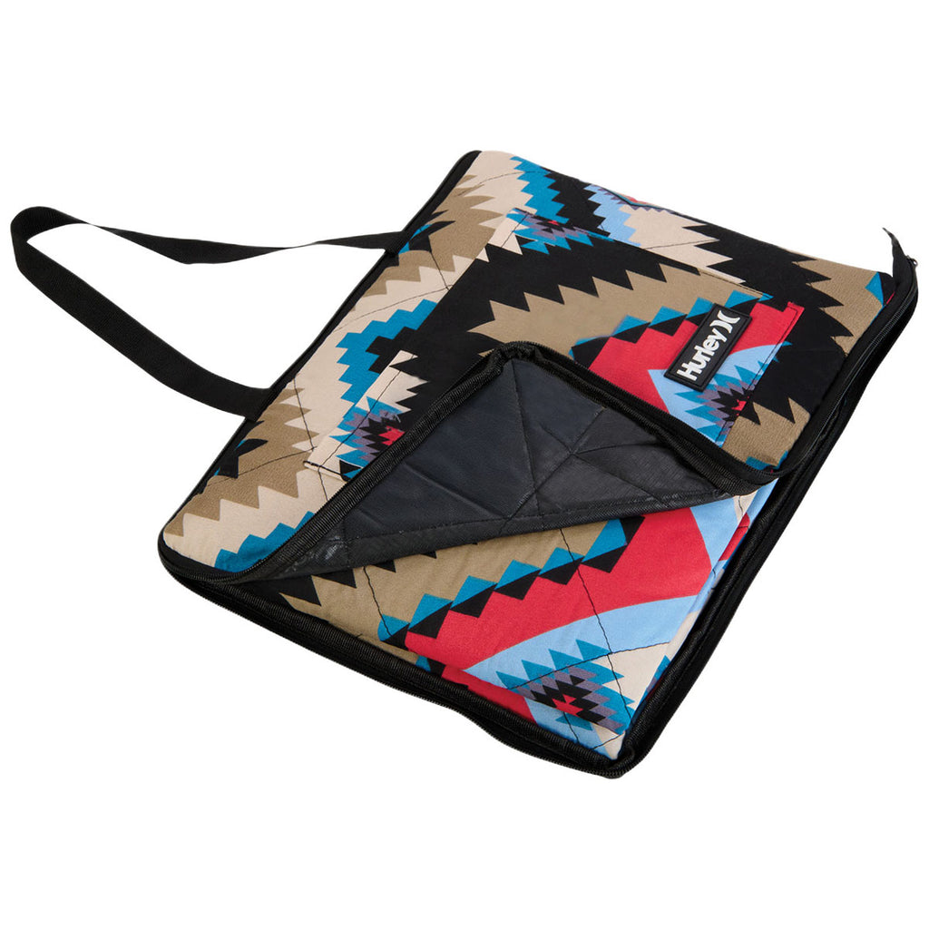 Hurley Multi-Colored Water Resistant Outdoor Packable Mat