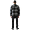 Stormtech Men's Carbon/Black Plaid Highland Sherpa Lined Plaid Jacket