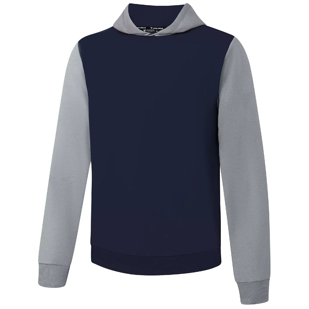 Levelwear Men's Navy/Pebble Ultimate Hoodie