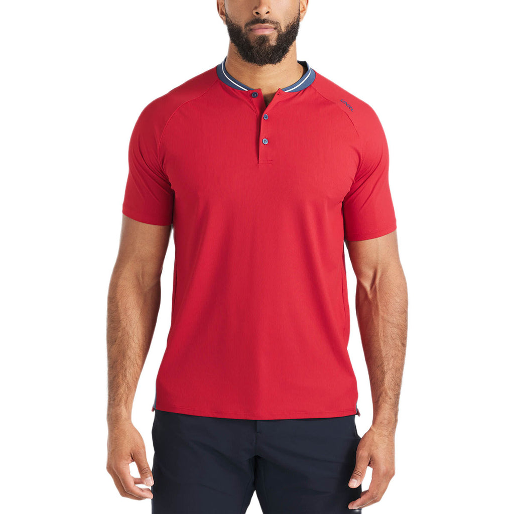 UNRL Men's Carmine Red Condor Polo
