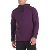 UNRL Men's Dark Plum Crossover Half-Zip Hoodie