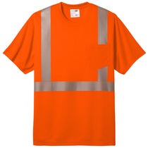 CornerStone Unisex Safety Orange ANSI 107 Class 2 Segmented Tape Tee