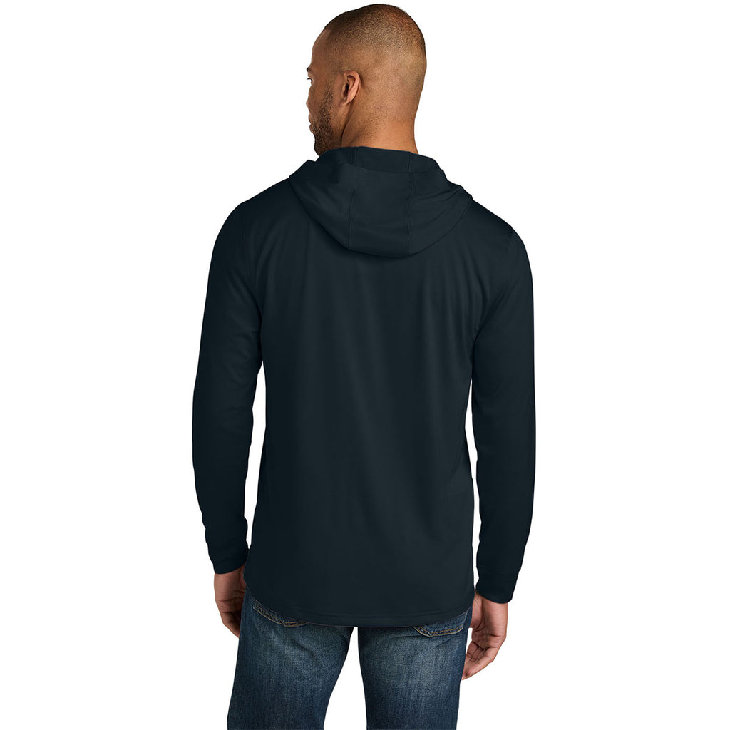CornerStone Men's Navy Workwear Pro Long Sleeve Hooded Tee