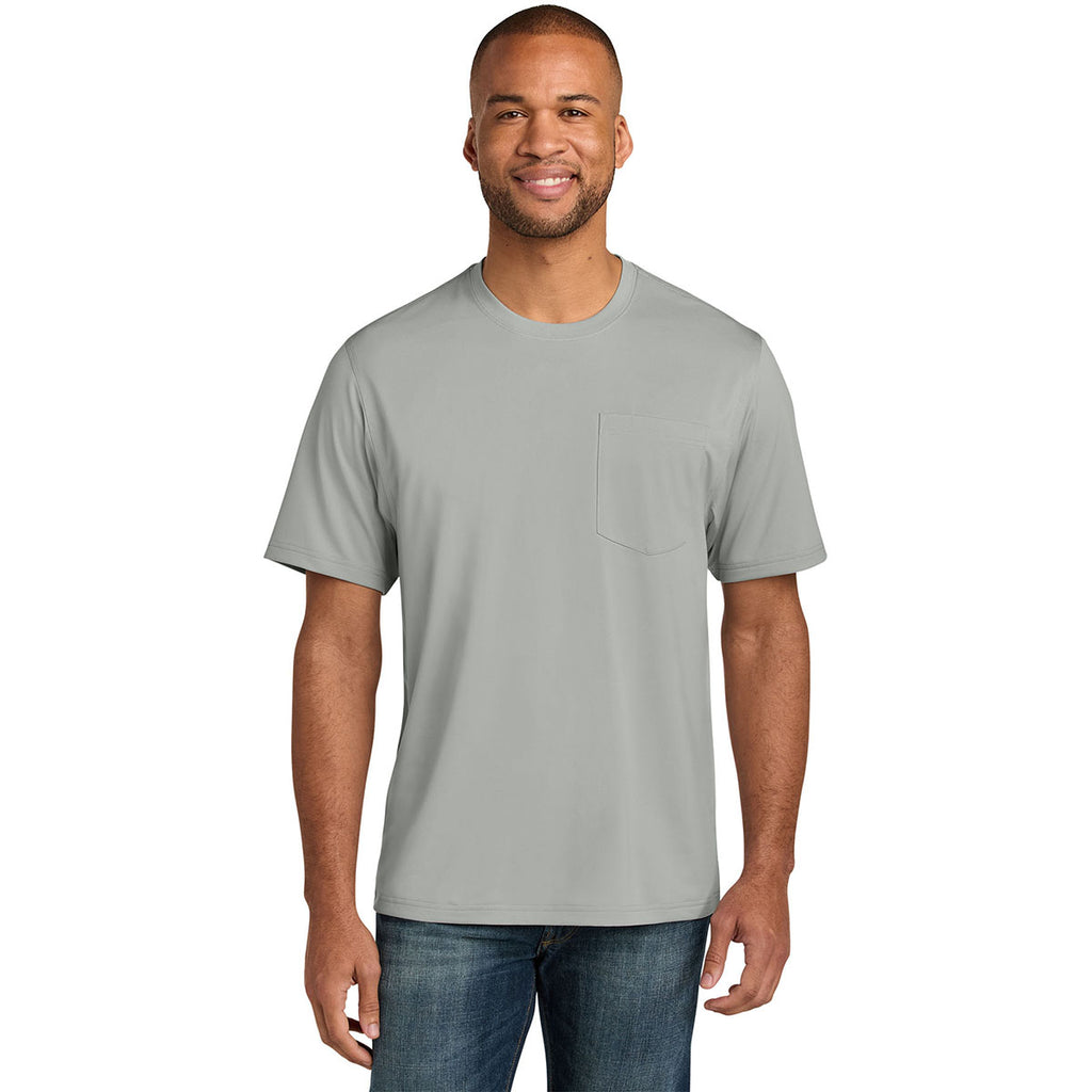 CornerStone Men's Light Grey Workwear Pro Short Sleeve Pocket Tee