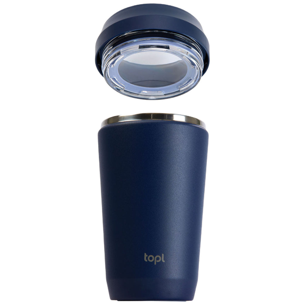 TOPL Navy 12 oz. Double Wall, Recycled Stainless Steel 360° Tumbler