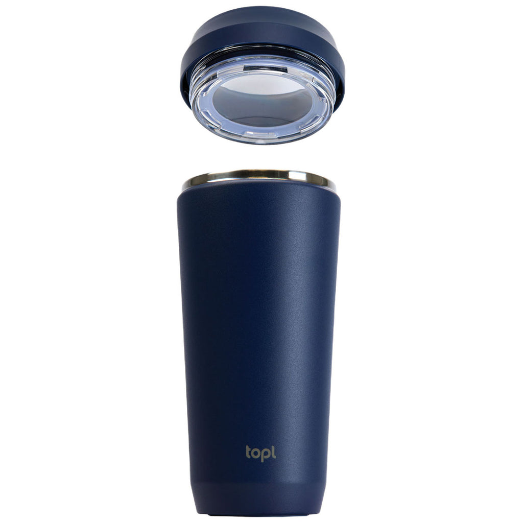 TOPL Navy 16 oz. Double Wall, Recycled Stainless Steel 360° Tumbler