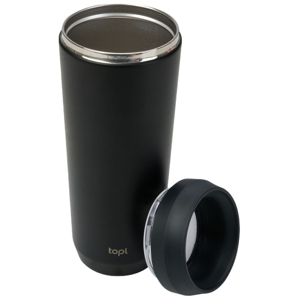 TOPL Black 20 oz. Double Wall, Recycled Stainless Steel 360° Tumbler