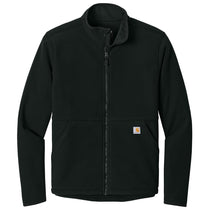 Carhartt Men's Black Textured Full-Zip Fleece Jacket