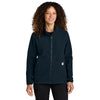 Carhartt Women's Navy Textured Full-Zip Fleece Jacket