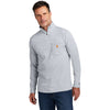 Carhartt Men's Heather Grey Force 1/4-Zip Long Sleeve T-Shirt