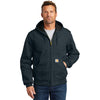 Carhartt Men's Dark Navy Thermal-Lined Duck Active Jacket