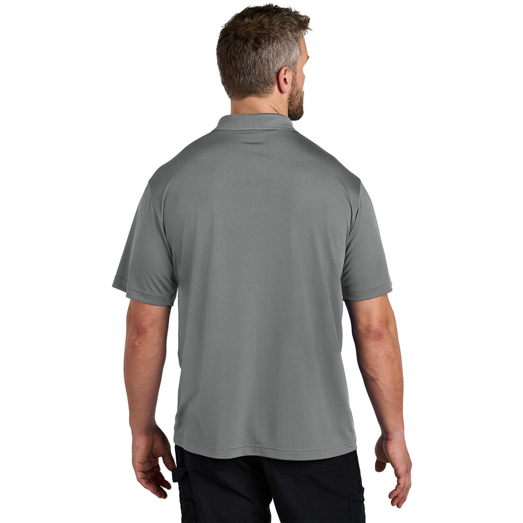 Carhartt Men's Asphalt Grey Force Snag-Resistant Pocket Polo