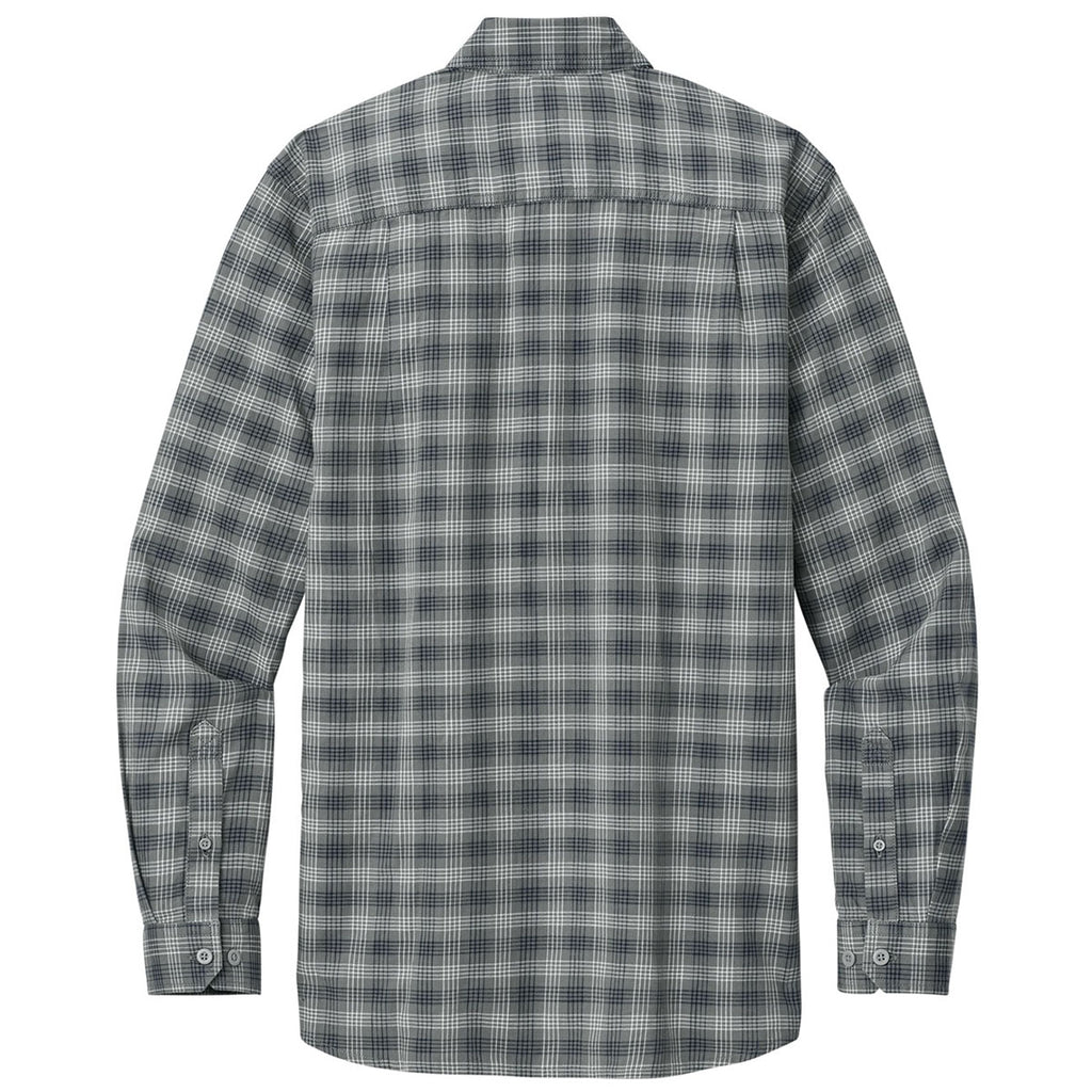 Carhartt Men's Plaid Steel Navy Rugged Flex Plaid Long Sleeve Shirt
