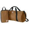 Carhartt Carhartt Brown Canvas Packable Duffel with Pouch