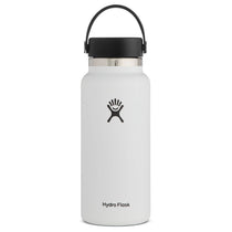 48-Hour Hydro Flask White Wide Mouth 32oz Bottle with Flex Cap