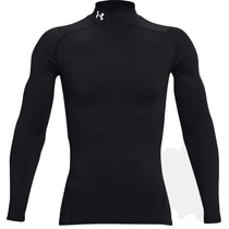 Under Armour Men's Black ColdGear Compression Mock Long Sleeve