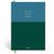 Papier Navy/Dark Green Colorblock Daily Planner