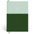 Papier Green/Dark Green Colorblock Lined Notebook