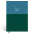 Papier Navy/Dark Green Colorblock Lined Notebook