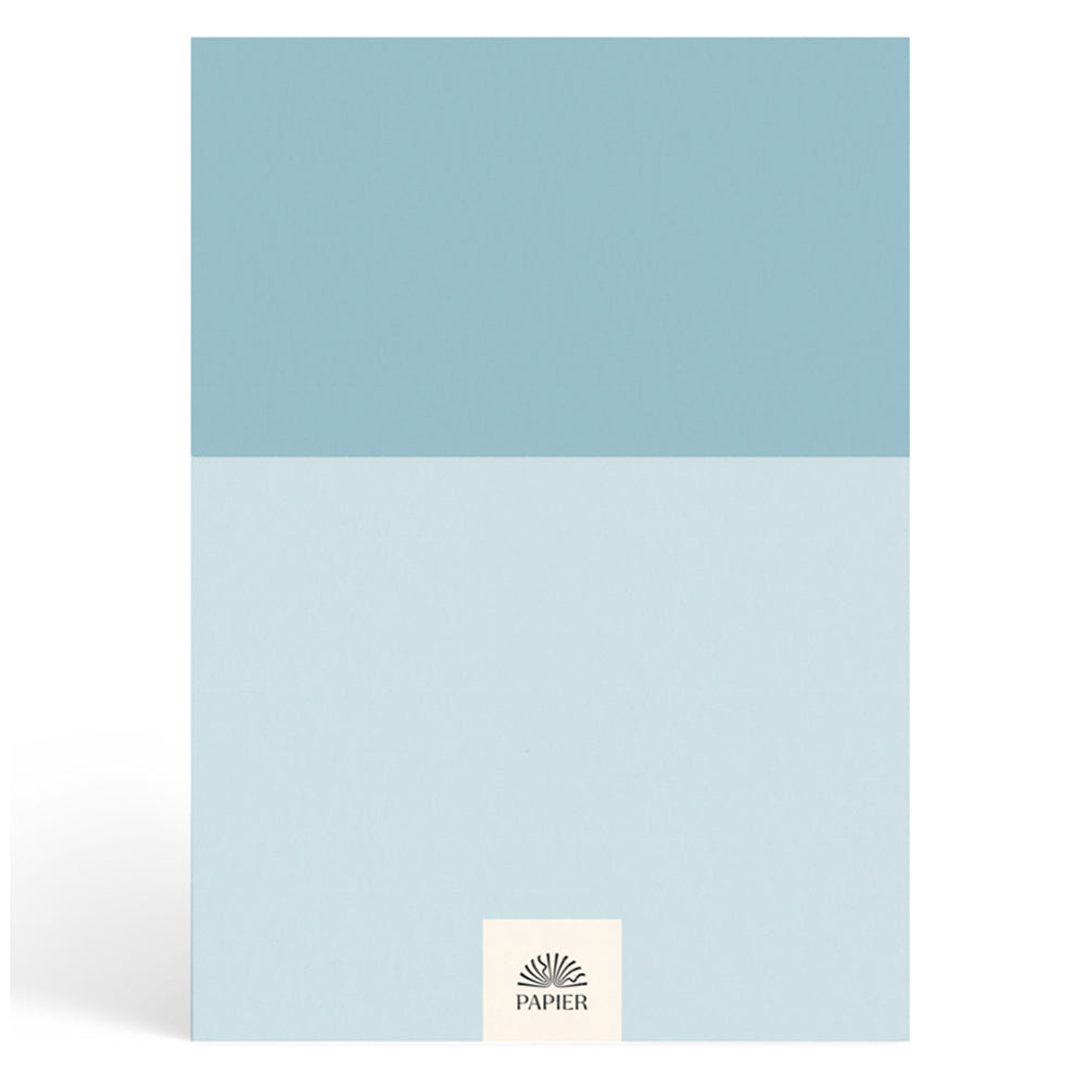 Papier Blue/Light Blue Colorblock Wellness Journal