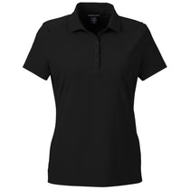 Devon & Jones Women's Black CrownLux Performance Windsor Welded Polo